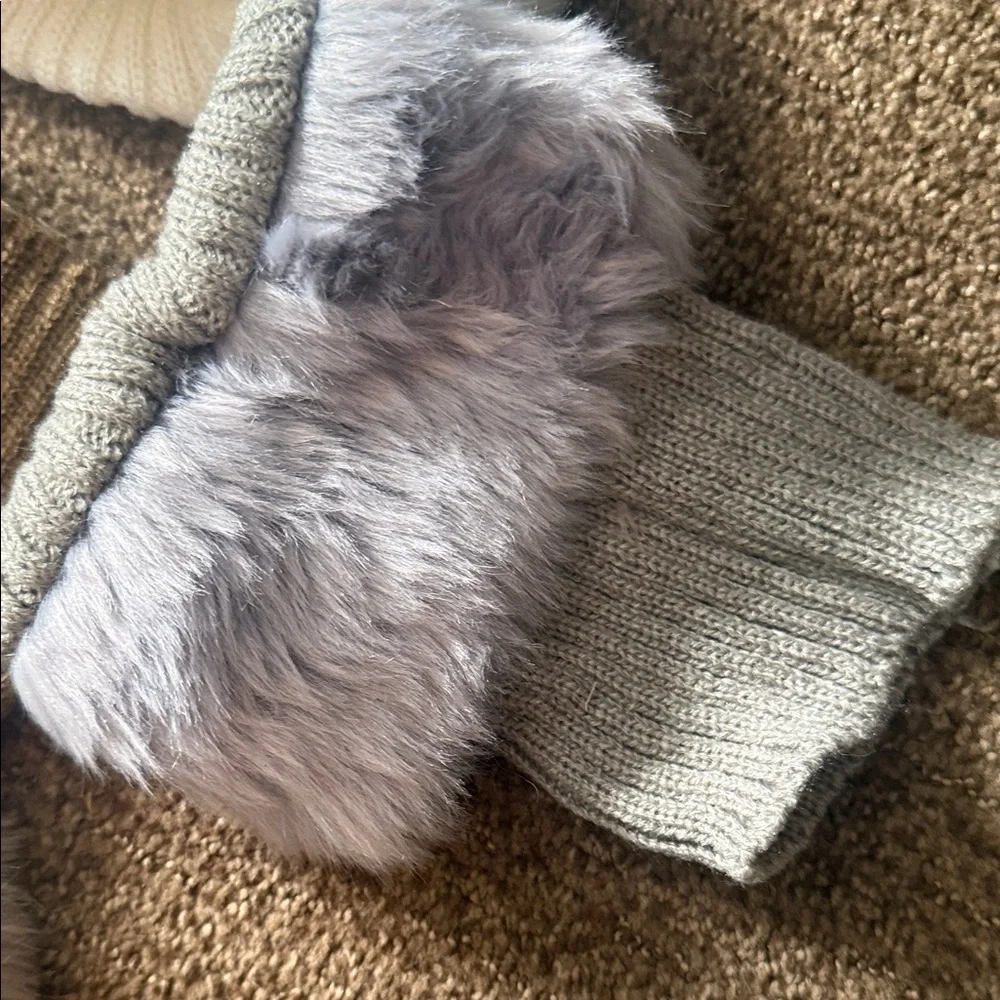 Faux Fur Knit Boot Cuffs Set - Picture 5 of 8